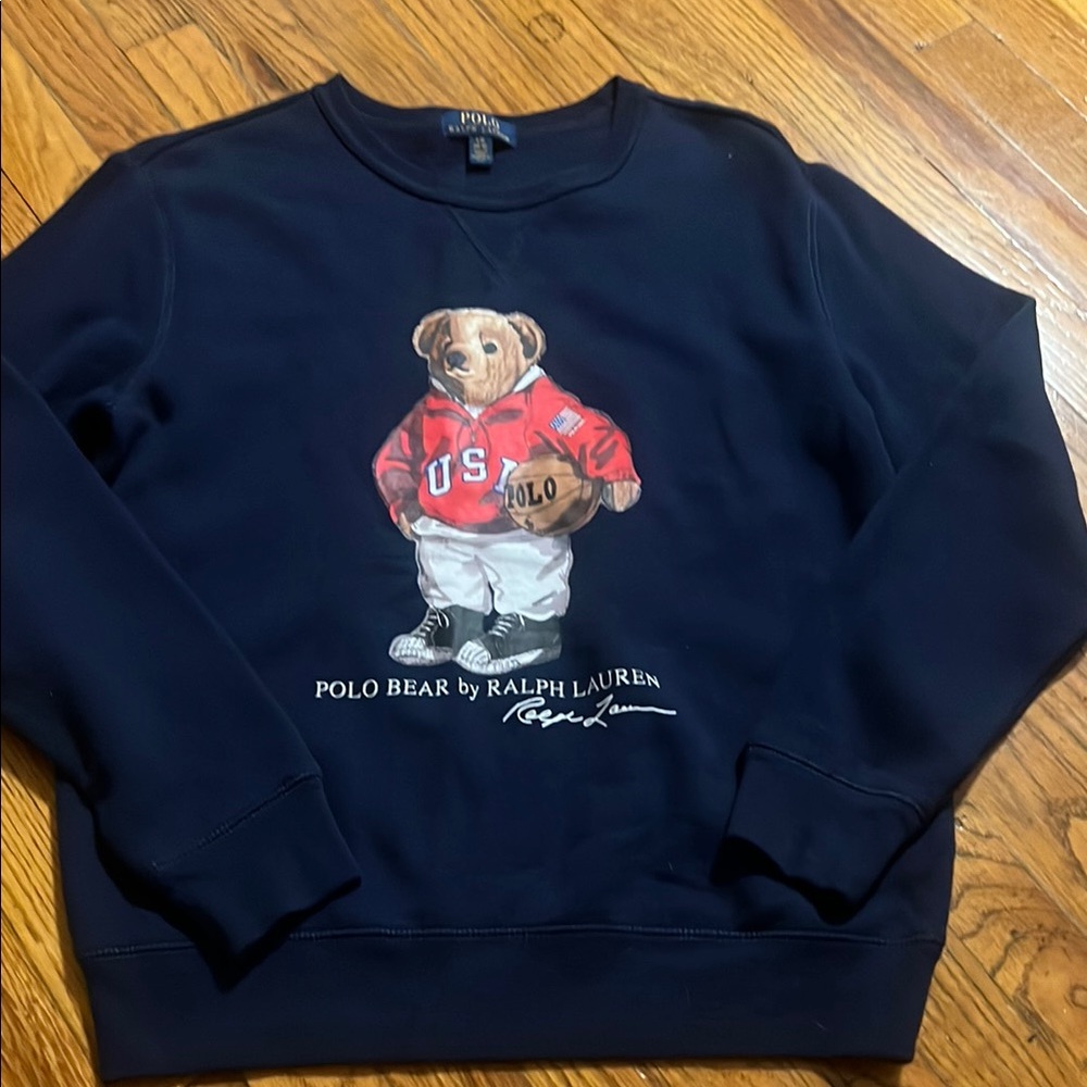 Ralph Lauren Navy Polo Bear Sweatshirt